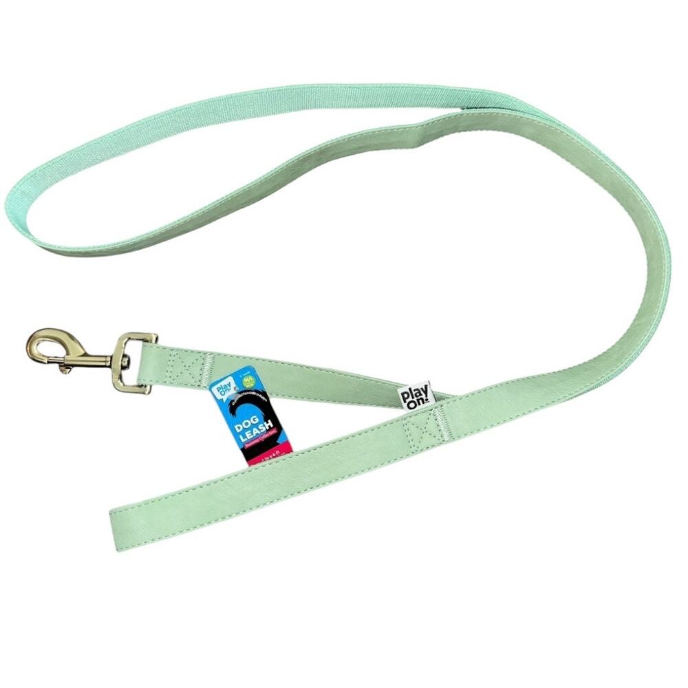 PLAY ON 6” Mint Green dog leash size medium/large up to 90lbs - Picture 3 of 7